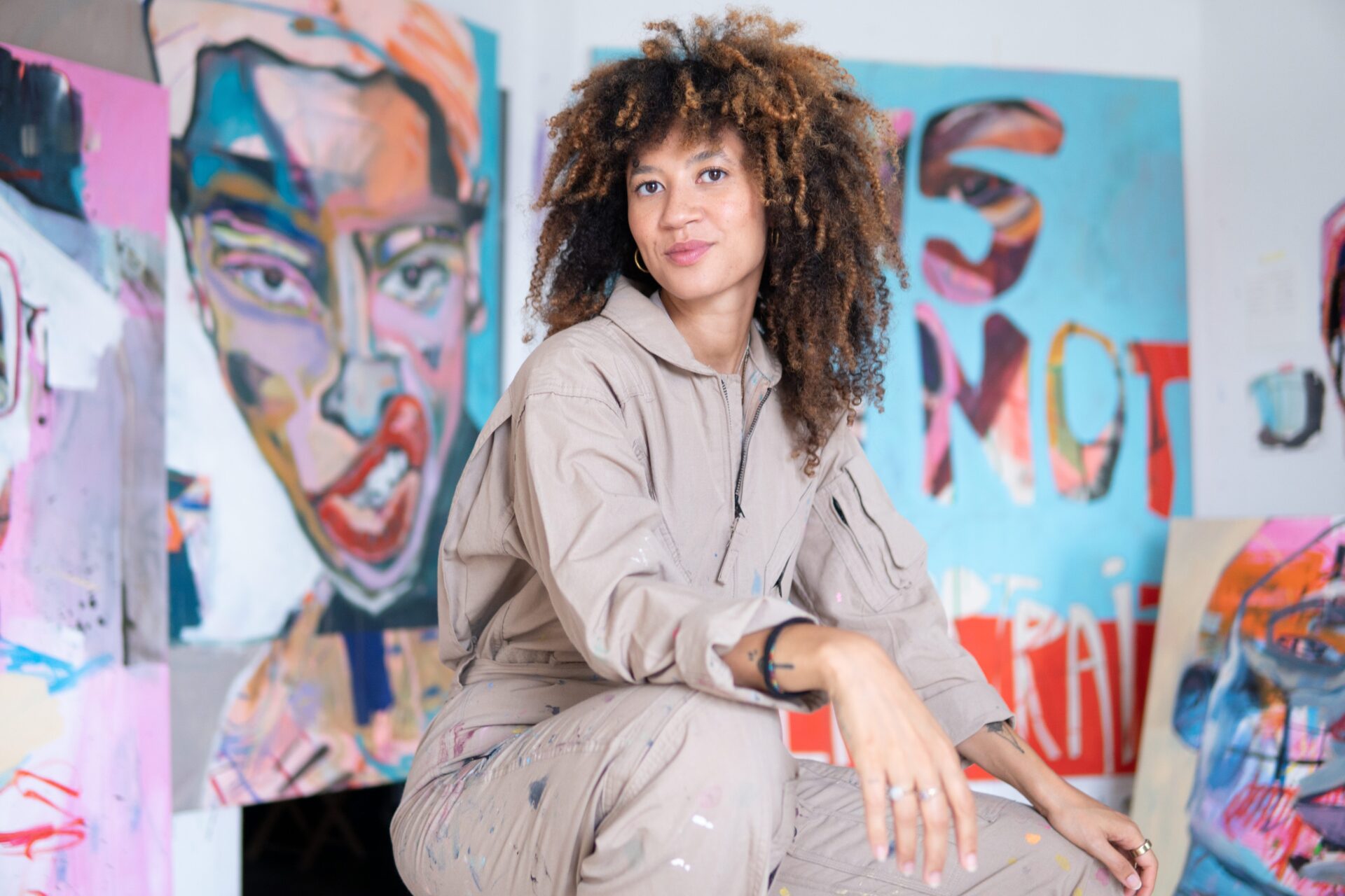 Joséphine Sagna in ihrem Atelier.