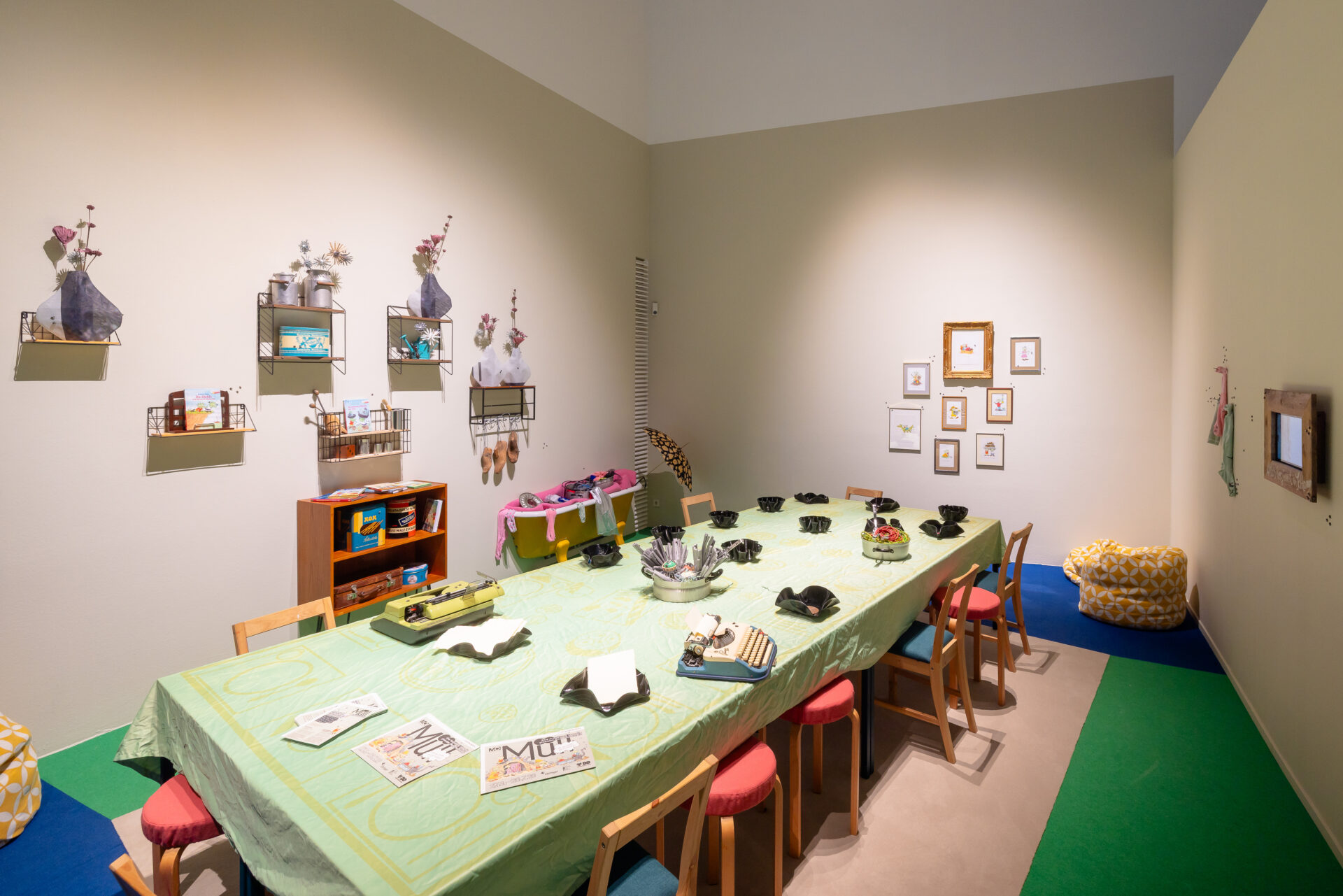 Das Krams- und Kunstlabor in der Ausstellung 