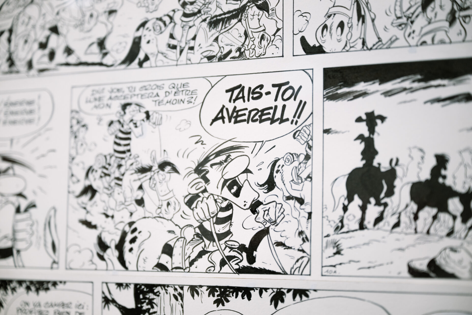 Detailansicht aus dem Comic Lucky Luke.