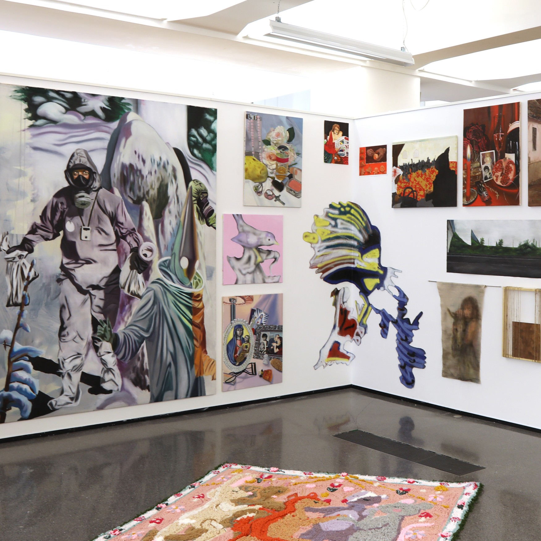 Blick in die Ausstellung Rundgang Kunst der TU Dortmund 2025