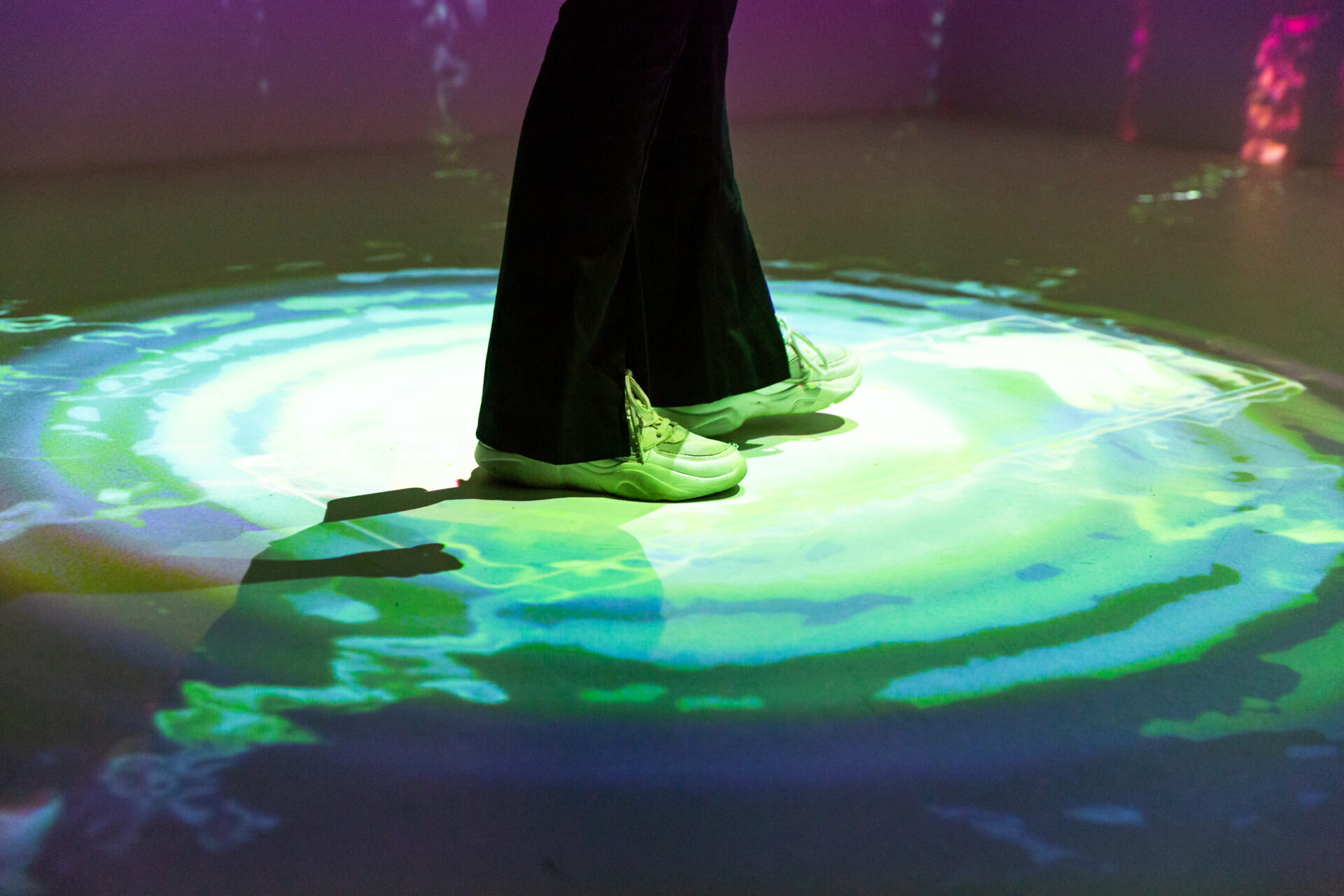 Bodenprojektion im immersiven Raum im Dortmunder U.