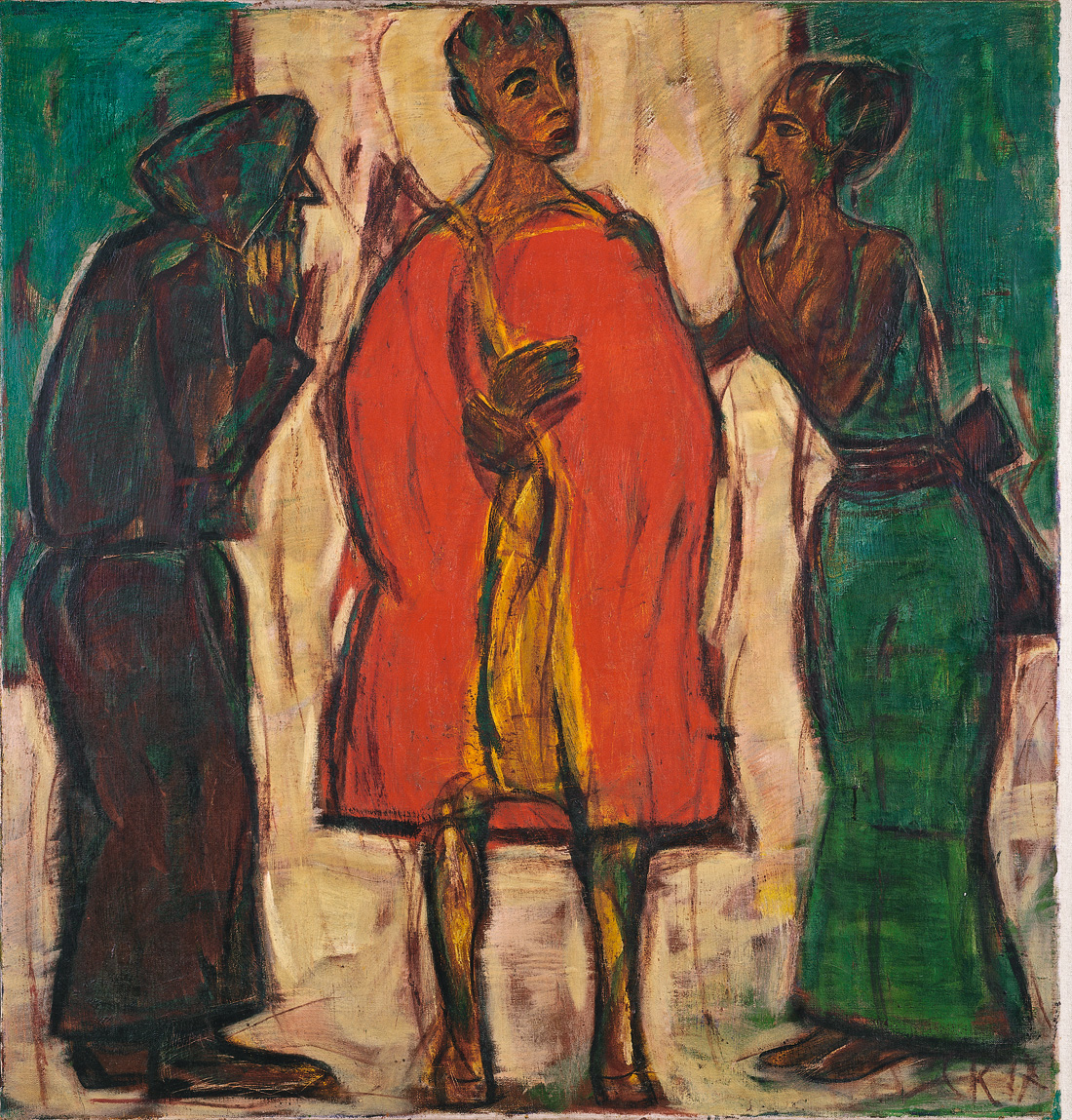 Abbildung der Malerei (Jüngling) Am Scheideweg von Christian Rohlfs