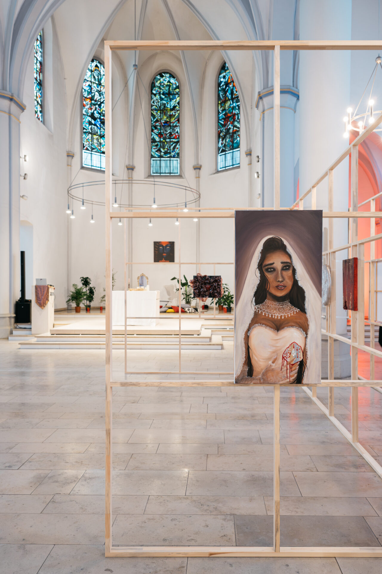 Foto von einem Kunstwerk in einer Kirche