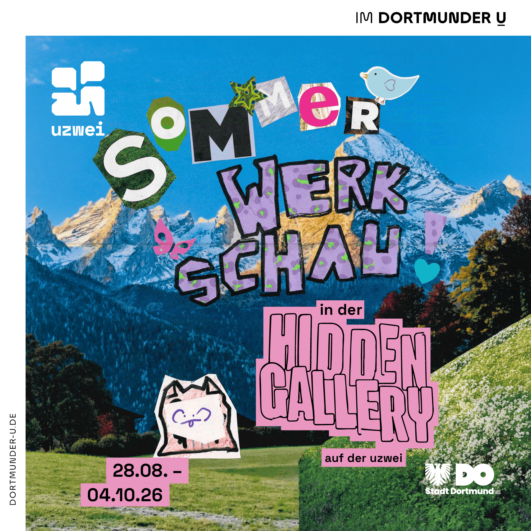 Keyvisual der Sommerwerkschau 2026 in der Hidden Gallery.