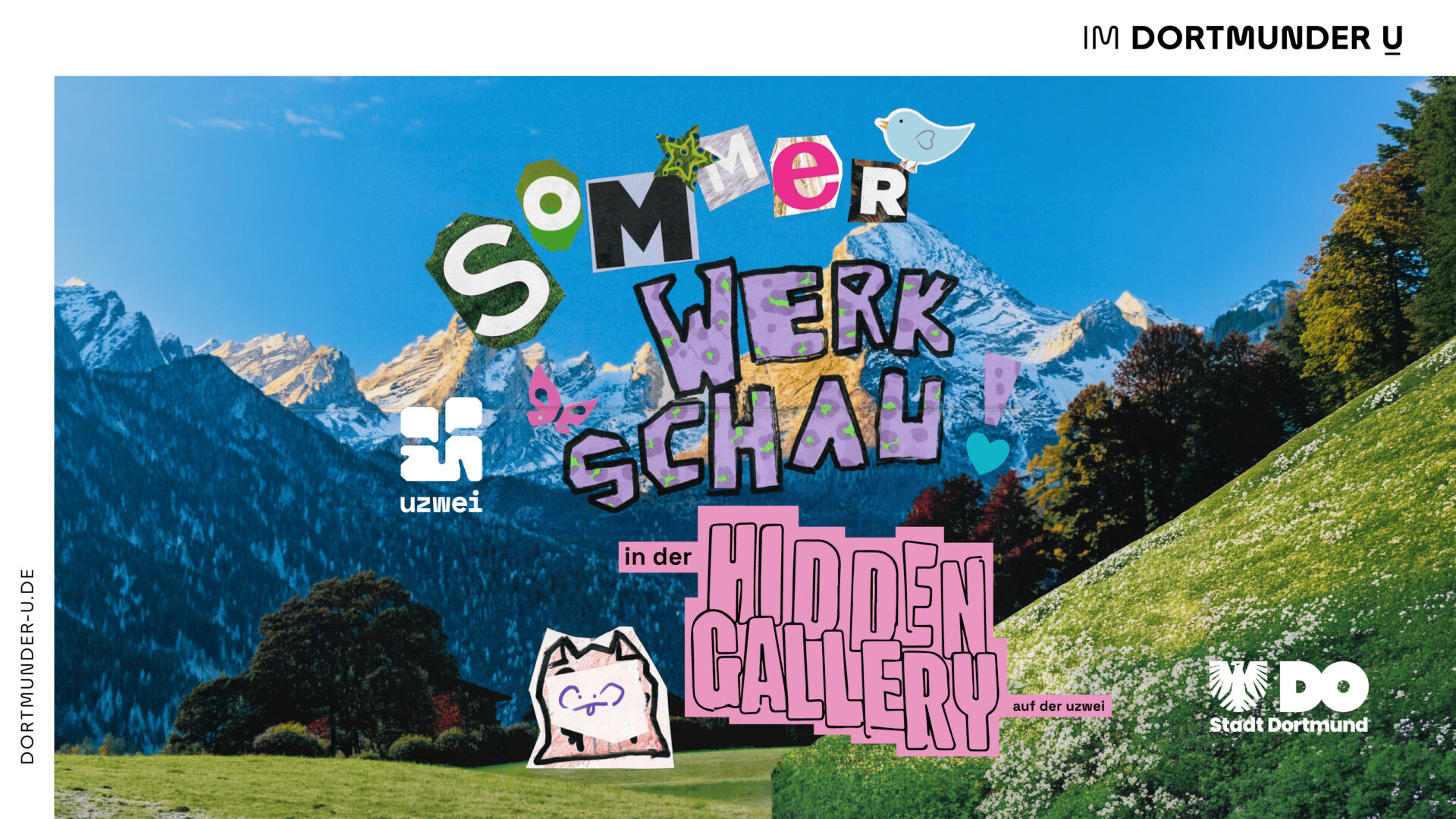 Keyvisual der Sommerwerkschau 2026 in der Hidden Gallery.