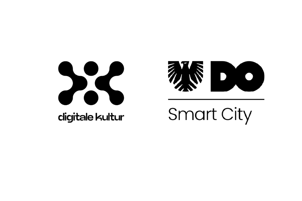 Logo der Abteilung Digitale Kultur und Logo der Koordinierungsstelle Digital- und Medienkompetenz aus dem Team Smart City Dortmund