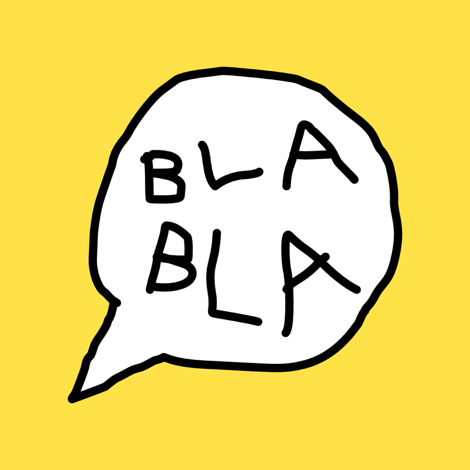 Logo der Sprechblase. Sprechblase in der 