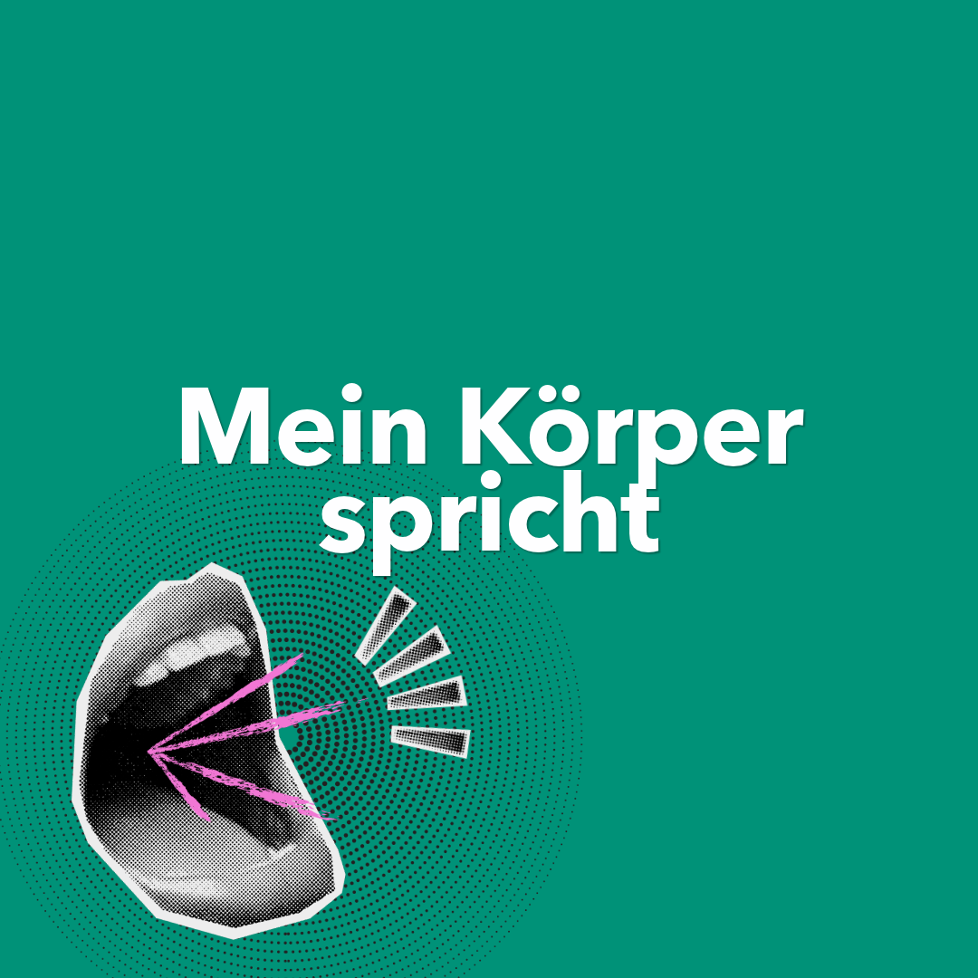 Quadratisches Key Visual Mein Körper spricht